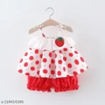 Girls Red Cotton Blend Frocks & Dresses Pack Of 1 Girls Princess Classy Girls Frocks & Dresses Clothing Sets Pack Of 1 DRESSES Girls Red Cotton Blend Frocks & Dresses Pack Of 1