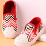 Cute Walk by Babyhug Slip On Chevron Printed Causal Shoes - Red
