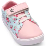 Cute Walk by Babyhug Casual Floral Printed Casual Shoes with Velcro Closure - Pink