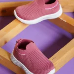 KATS Perforated Slip On Walking Shoes - Peach