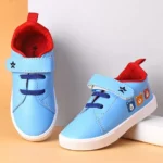 Cute Walk by Babyhug Casual Shoes with Velcro Closure Widl Animal Print - Blue