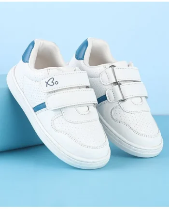 Babyoye Slip On Casual Shoes with Velcro Closure - White