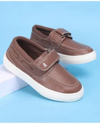 Pine Kids Casual Shoes with Velcro Closure - Brown