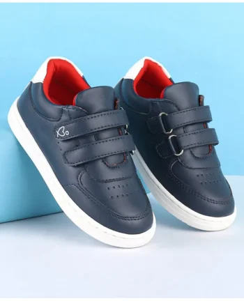 Babyoye Velcro Closure Solid Color Casual Shoes - Blue