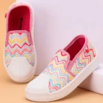 Cute Walk by Babyhug Slip On Casual Shoes Chevron Print - Pink