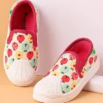 Cute Walk by Babyhug Casual Slip On Shoes Ladybug Print - Red
