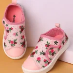 Cute Walk by Babyhug Casual Shoes With Velcro Closure Floral Design - Pink