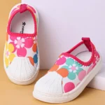 Cute Walk by Babyhug Casual Slip On Shoes Floral Print - Red