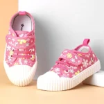 Cute Walk by Babyhug Casual Shoes with Velcro Closure Floral Print - Fuchsia