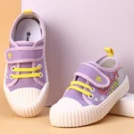 Cute Walk by Babyhug Casual Shoes with Velcro Closure Text Design - Purple