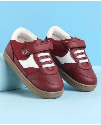 Babyoye Velcro Closure Casual Shoes- Red