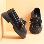Babyoye Slip On Party Wear Shoes - Black