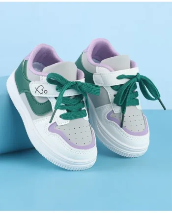 Babyoye Casual Lace Up Shoes - Green