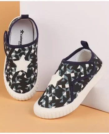 Cute Walk by Babyhug Casual Shoes Star Applique - Navy