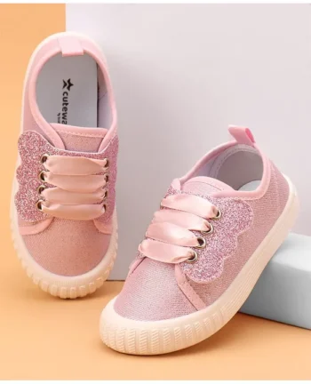 Cute Walk by Babyhug Slip On Glittery Casual Shoes - Pink