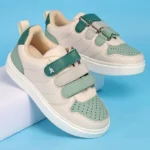 Pine Kids Velcro Closure Casual Shoes - Green & Beige