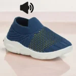 Lil Lollipop Mesh Designed Slip On Musical Shoes - Blue