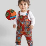 Babyhug Marvel Single Jersey Knit Full Sleeves Avengers Printed T-Shirt & Dungaree - White