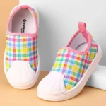 Cute Walk by Babyhug Slip On Casual Shoes with Checks - Pink