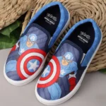 Kidsville Marvel Avengers Featuring Captain America Detailed Slip On Shoes - Navy