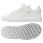 ADIDAS KIDS Adidas Kids Velcro Closure Solid Colour Casual Shoes - White