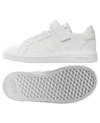 ADIDAS KIDS Adidas Kids Velcro Closure Solid Colour Casual Shoes - White