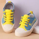 Cute Walk by Babyhug Lace Up Closure Casual Shoes with Sequin Applique - Yellow