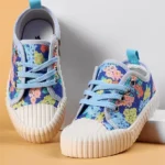 Cute Walk by Babyhug Lace up Closure Casual Shoes with Floral Print - Blue