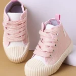 Cute Walk by Babyhug Lace Up Casual Shoes - Pink