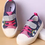 Cute Walk by Babyhug Velcro Closure Casual Shoes with Rainbow Theme Print - Navy Blue