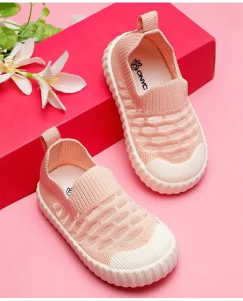 ONYC Mesh Detailed Shoes - Peach
