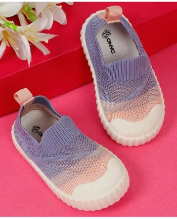 ONYC Mesh Detailed & Colour Blocked Shoes - Purple