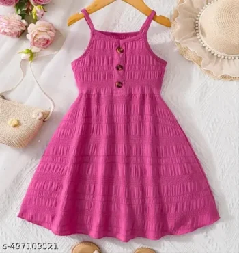 Attractive Pink Girls Frock And Dress With Summer Frock For Girls