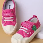 Cute Walk by Babyhug Casual Shoes with Velcro Closure & Dino Print - Fuchsia