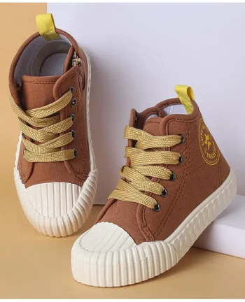 Cute Walk by Babyhug Casual Shoes with Lace up Closure - Brown