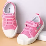 Cute Walk by Babyhug Casual Shoes with Velcro Closure & Floral Embroidery - Pink