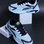 ABROS Colour Blocked Lace Up Shoes - Ice & Navy Blue