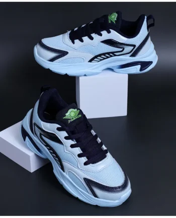 ABROS Colour Blocked Lace Up Shoes - Ice & Navy Blue
