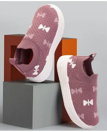 PASSION PETALS Abstract Designed Slip On Shoes - Onion Pink