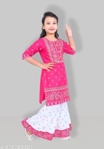 Girls plazo & Dresses Pack Of 1