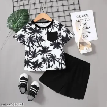 Stylish Printed Kids Boys And Girls Clothing Set