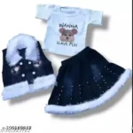 Baby girl kids stylish denim Clothing set