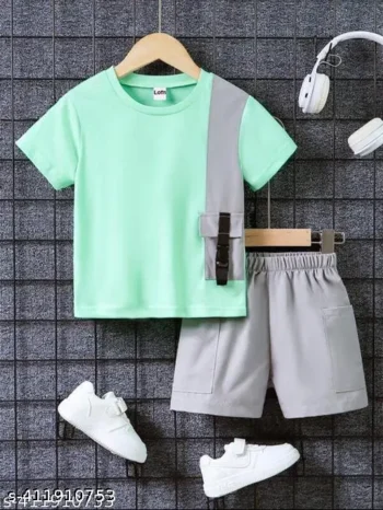 Stylish Printed Kids Boys And Girls Clothing Set