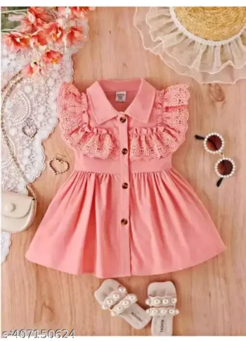 baby girls latest stylish frocks.