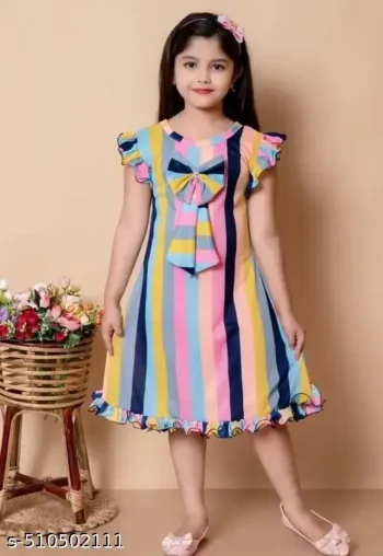 new partywear printed girl Frock & Dresses