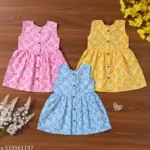Kids cotton fancy frock