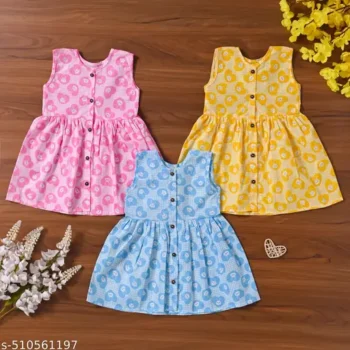 Kids cotton fancy frock