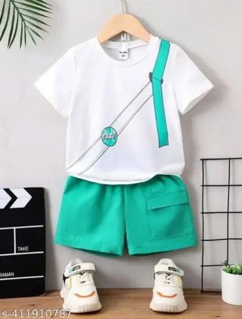 Stylish Printed Kids Boys And Girls Clothing Set