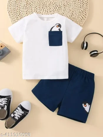 Stylish Printed Kids Boys And Girls Clothing Set