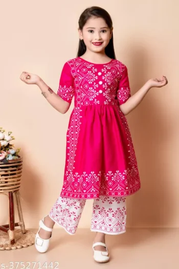 Girls plazo & Dresses Pack Of 1